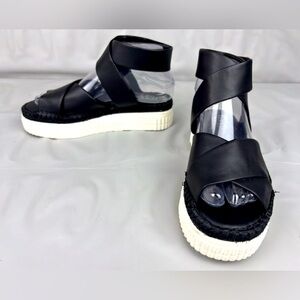 Franco Sarto Black Espadrille Sandals